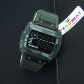 Digital LED Mens Sport Watch Green